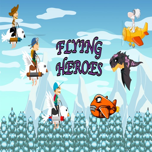 Flappy Heroes - Flying birds against enemies Icon