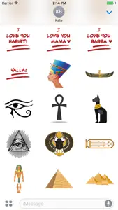 Egyptian Emoji Stickers screenshot #2 for iPhone