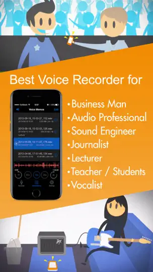 Captura de pantalla de Voice Recorder HD en iPhone 5