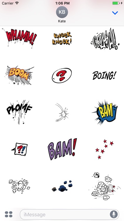 Comic Talk Stickers Pack 03