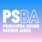 Primavera Sound Buenos Aires official application for mobile devices with information about the music festival