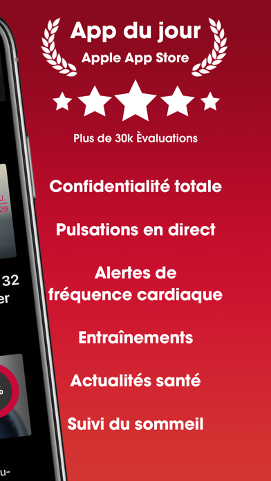 Screenshot #3 pour HeartWatch: Moniteur Cardiaque