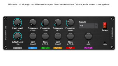 Screenshot #1 pour Parametric EQ AUv3 Plugin