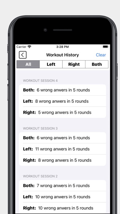 BetterSight Workout Screenshot