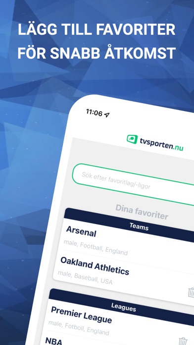 TVsporten.nu - TV-guide sport Screenshot
