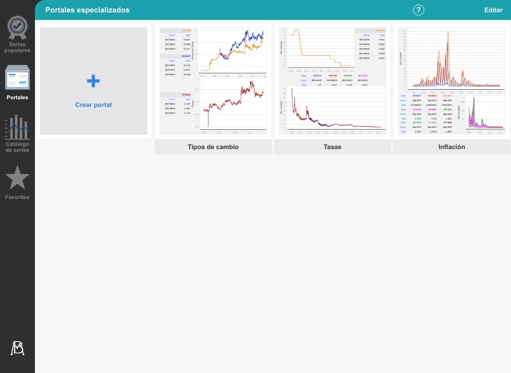 Estadísticas Banxico screenshot 2