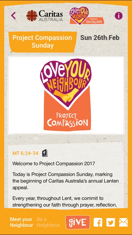 Project Compassion 2017