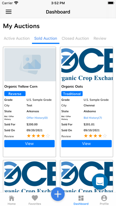 Organic Crop Exchange Screenshot