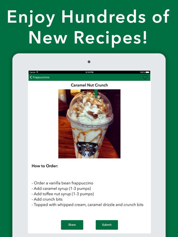 Screenshot #5 pour Secret Menu for Starbucks Pro!
