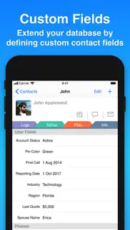 contacts journal crm iphone screenshot 4