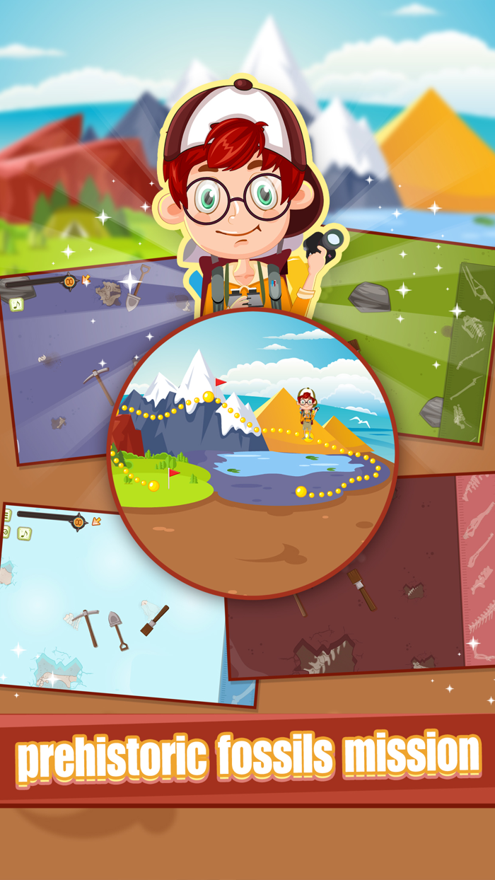 Prehistoric Fossils Mission - Dino Games