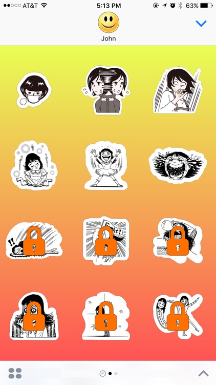 Rich Classic Girl at Home Stickers