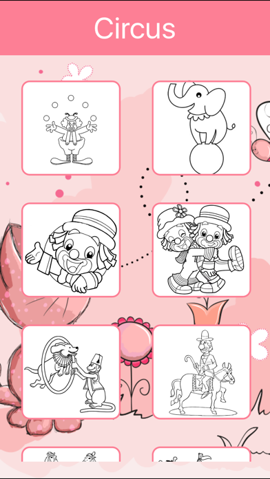 Screenshot #3 pour Livre à colorier du cirque pour les enfants