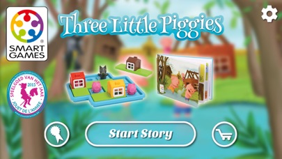 Three Little Piggies Illustrative eBook app screenshot