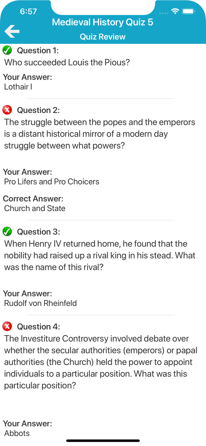 Medieval History Quiz