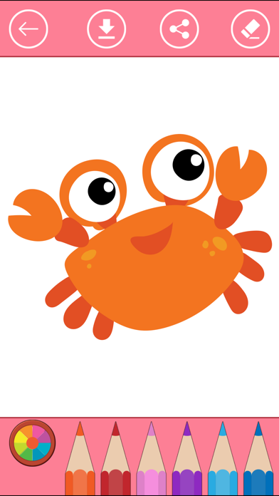 Screenshot #2 pour Fish & Sea animals Coloring Book for Kids