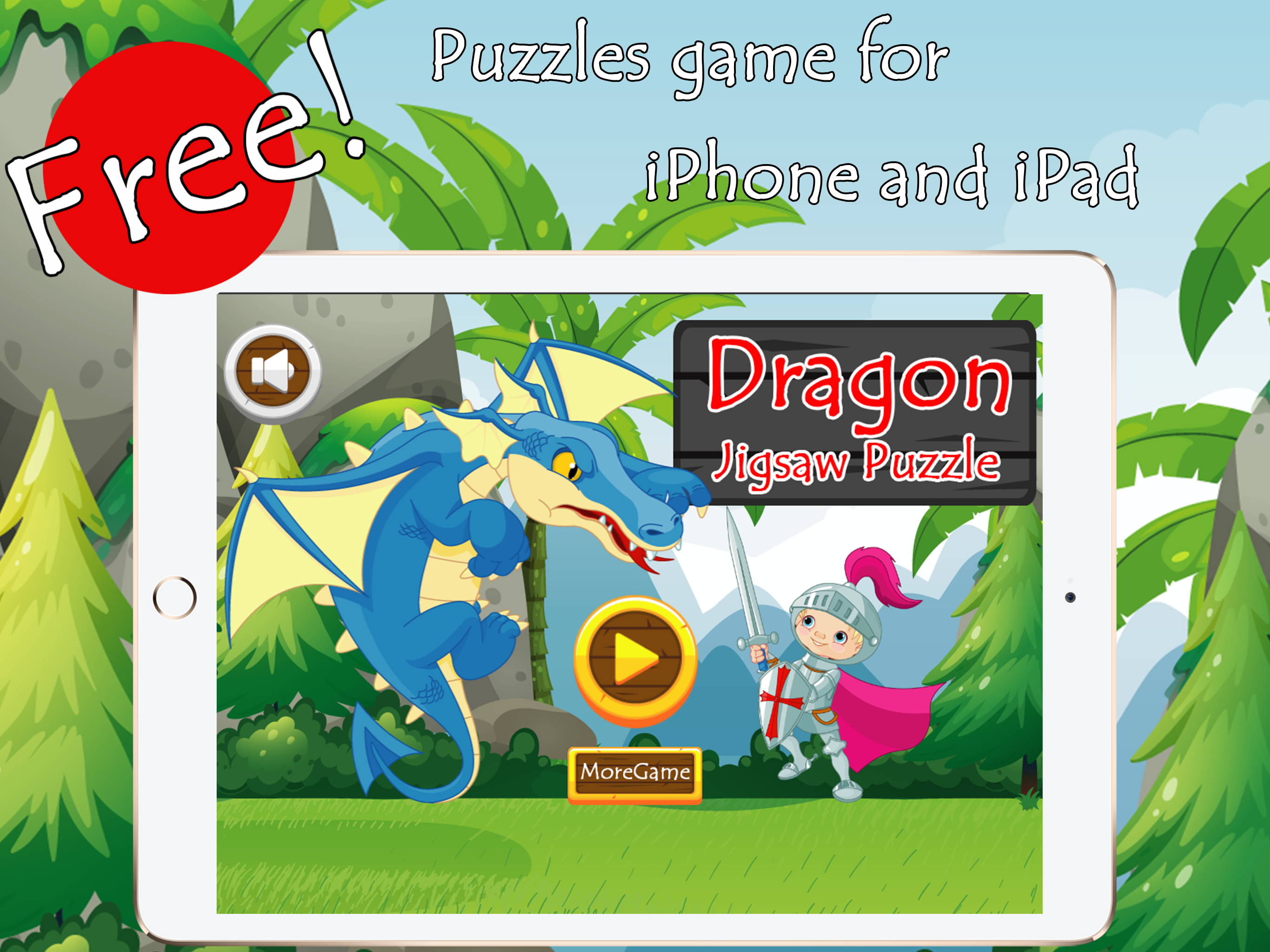 Knight And Dragon Big Jigsaw Puzzle Online For Kid screenshot 7