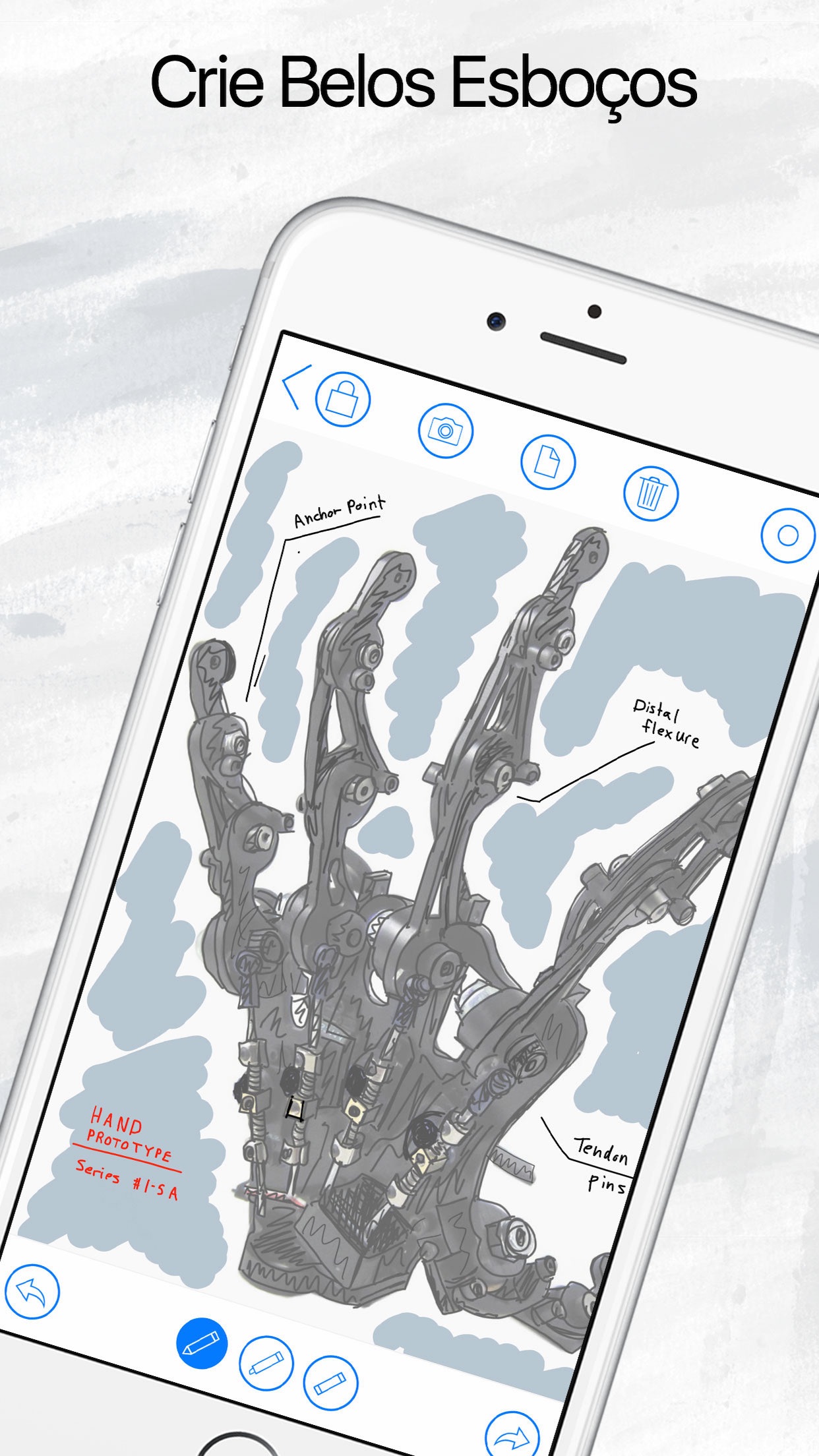 Screenshot do app Caderno de Desenho