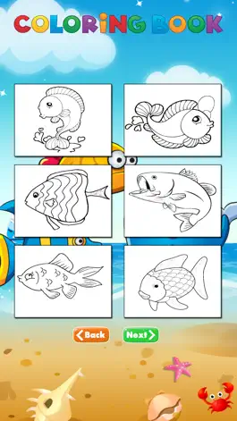 Game screenshot Sea fish coloring pages for Kids hack