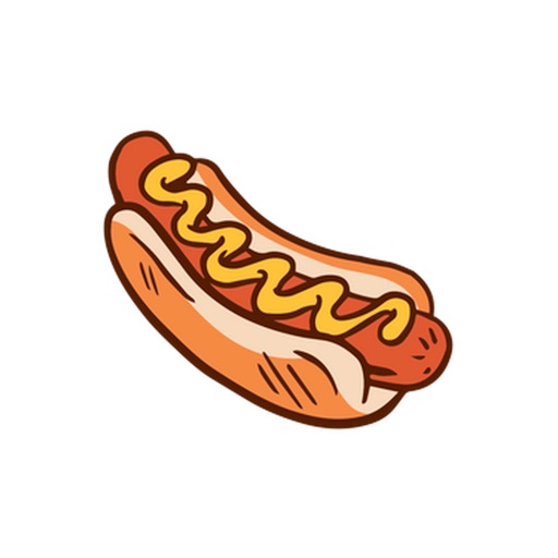 Messy Hot Dog Stickers