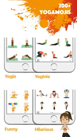 Game screenshot YOGAMOJI - Yoga Emojis & Stickers Keyboard apk