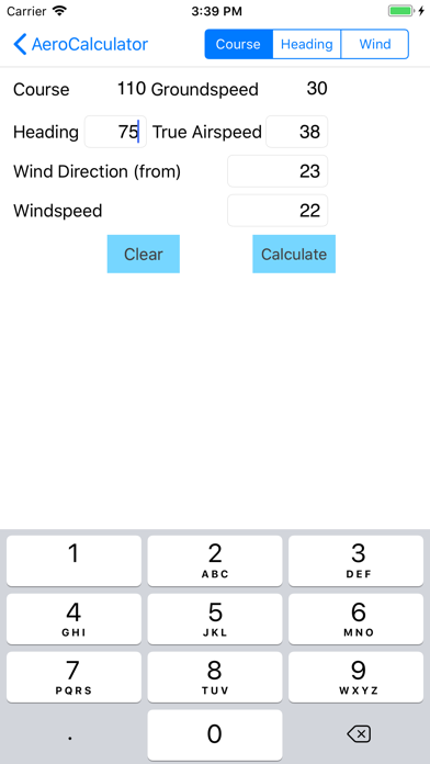 AeroCalculator Screenshot