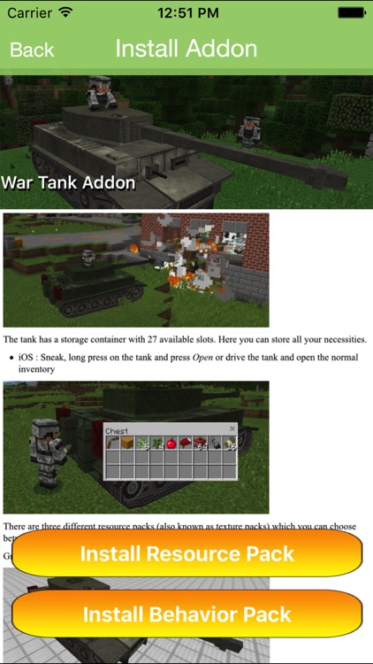 Guns & Transport Add ons for Minecraft PE MCPE