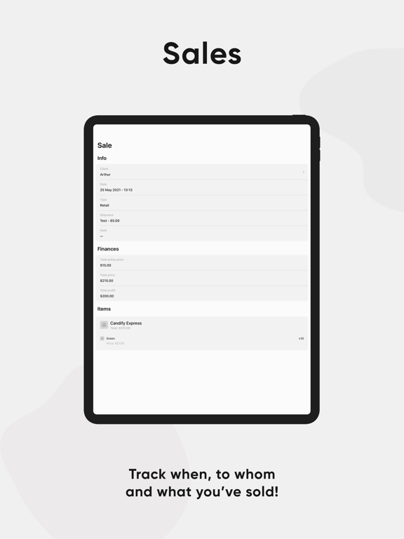 Asales - Sales Tracker & CRM iPad screenshot 1 - Business app