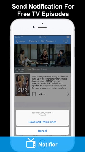 Free TV Notifier - TV Episodes Download for iTunes(圖1)-速報App