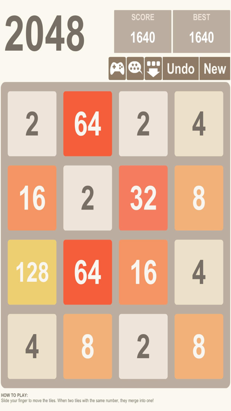 经典游戏 2048 的 App Store 截图 1