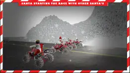 santa claus in north pole on quad bike simulator iphone screenshot 1