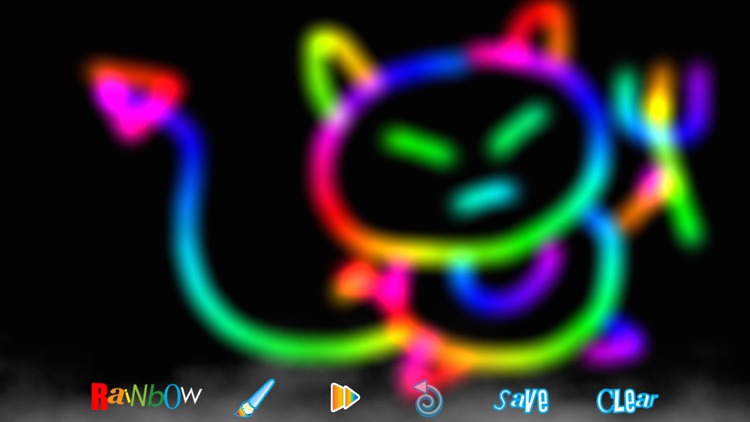 RainbowDoodle - Animated rainbow glow effect