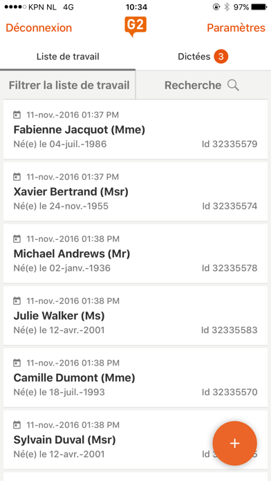 Screenshot #1 pour G2 Mobile – Digital Dictation