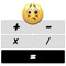 The calculator is very simple, with the four basic operations