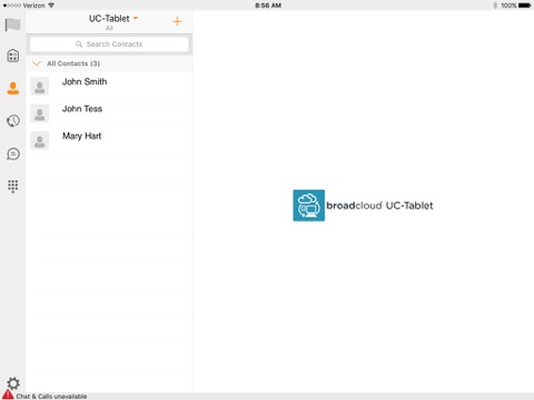 BroadCloud Communicator Tablet EMEA screenshot 2