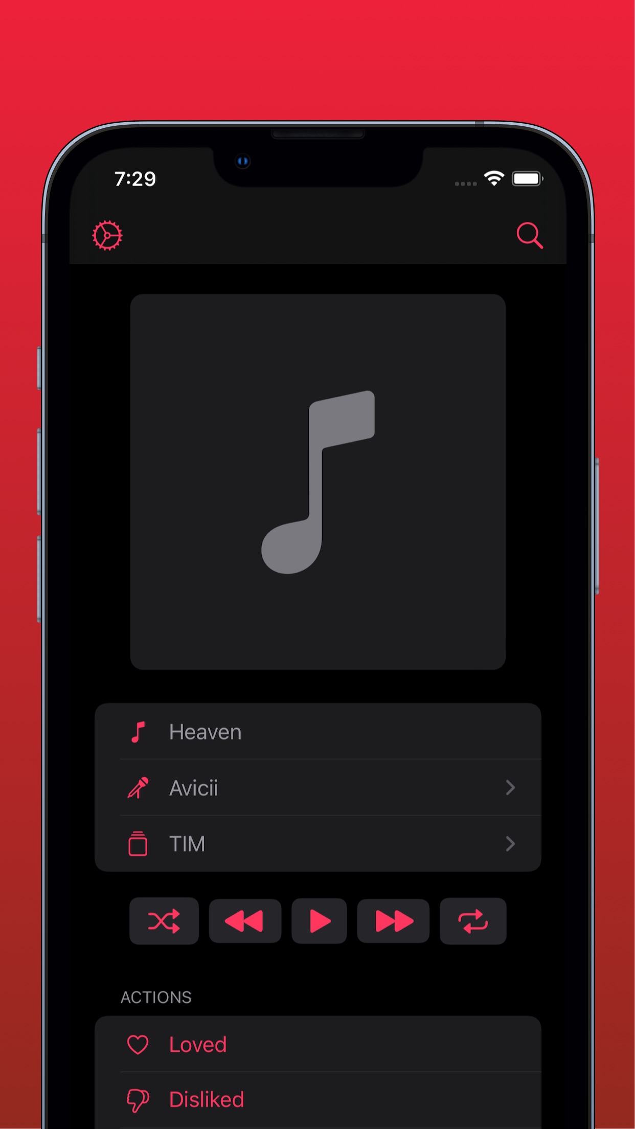 Screenshot do app Looking Glass - Music Remote