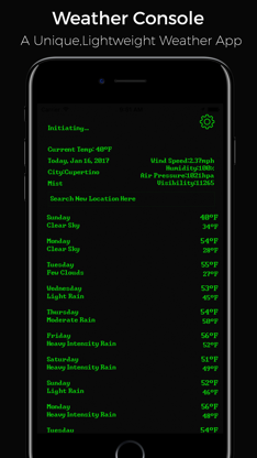 The Weather Console screenshot 1