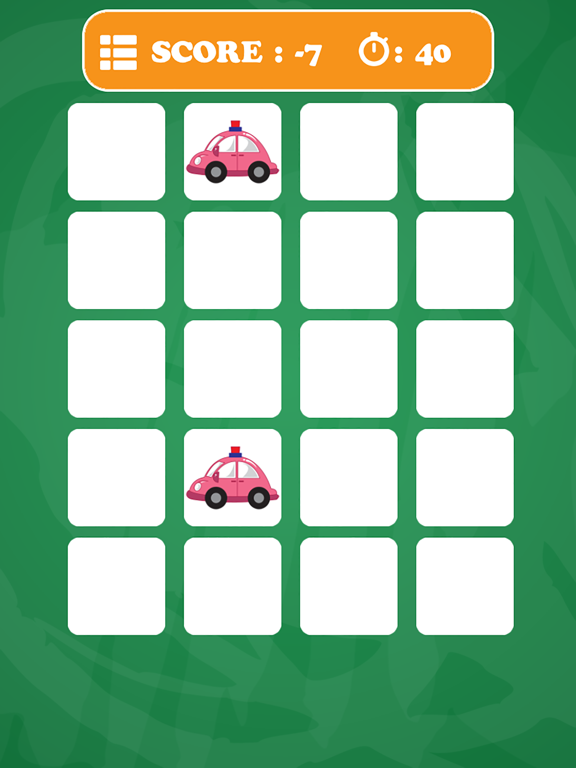 Car Cards Matching Educational Games for Kids iPad screenshot