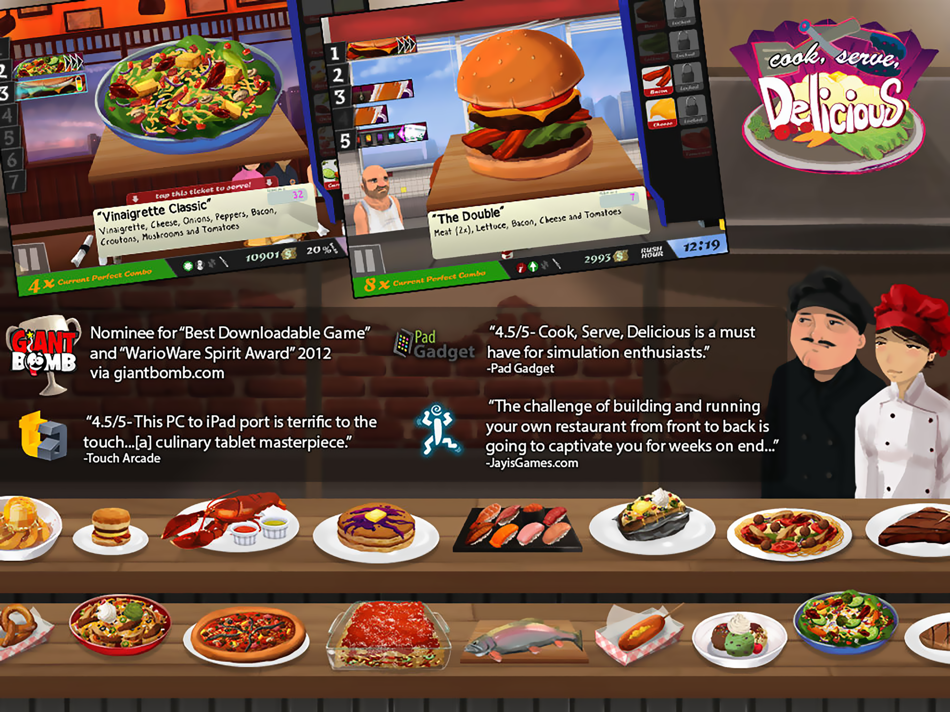 #1. Cook, Serve, Delicious! (iOS) 由: David Galindo