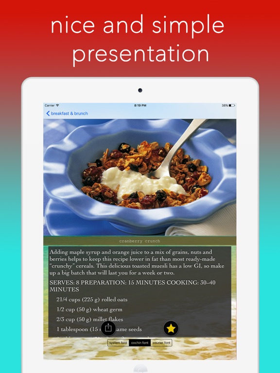 diabetes cookbook diabetic recipes and meals iPad screenshot