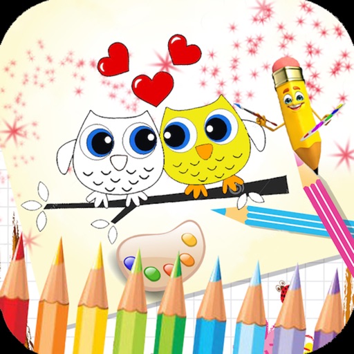 kiss Coloring Book : love your princess - Color me Icon
