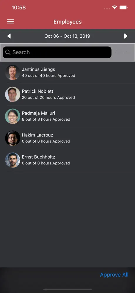 Infor LN Hours Registration