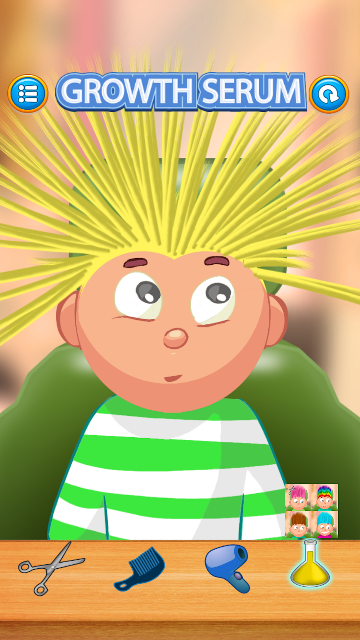 Child game / hair cut (Yellow)