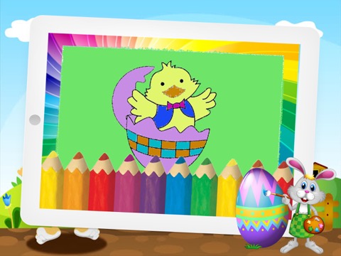 イースター eggstravaganza そしてウサギ、着色ために子供たち 、着色アプリのおすすめ画像1