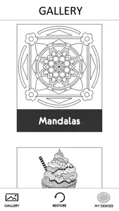 Coloring Beautiful Mandala New Theme screenshot #4 for iPhone