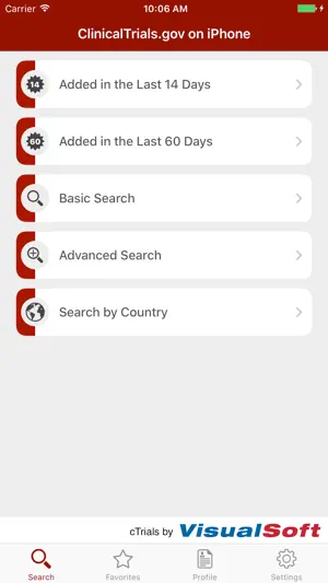 cTrials screenshot 1