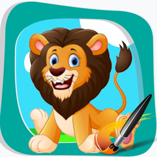 Lion Kids Coloring Best Version Icon