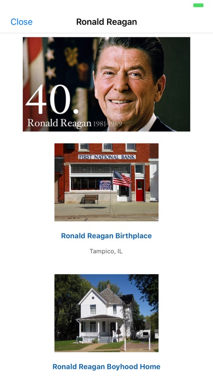 Places of our Presidents