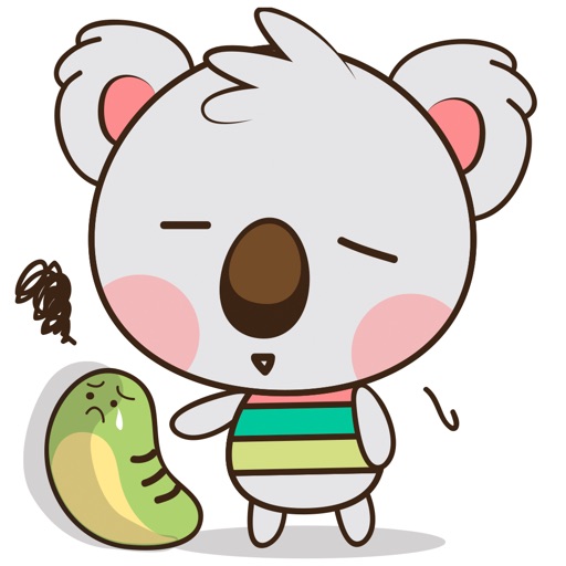 Kuruu the funny koala 2 for iMessage Sticker