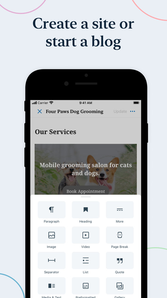 #2. WordPress – Website Builder (iOS) 来自: Automattic